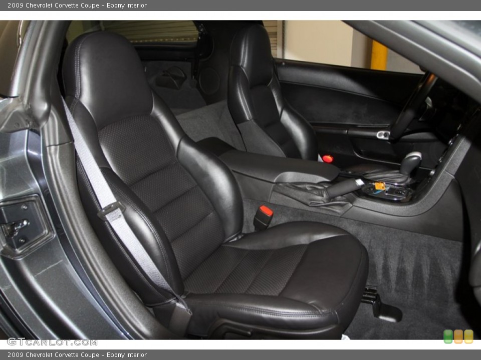 Ebony Interior Photo for the 2009 Chevrolet Corvette Coupe #77092790