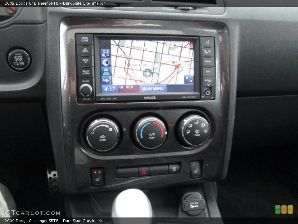 Dark Slate Gray Interior Controls for the 2009 Dodge Challenger SRT8 #77093219