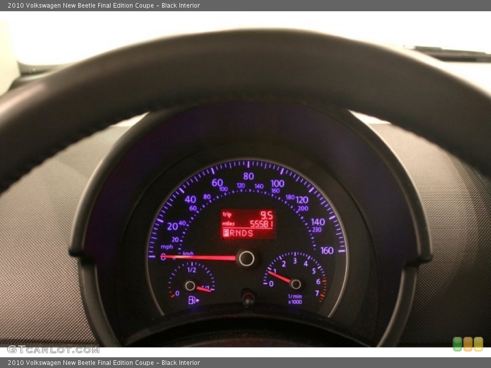 Black Interior Gauges for the 2010 Volkswagen New Beetle Final Edition Coupe #77093456