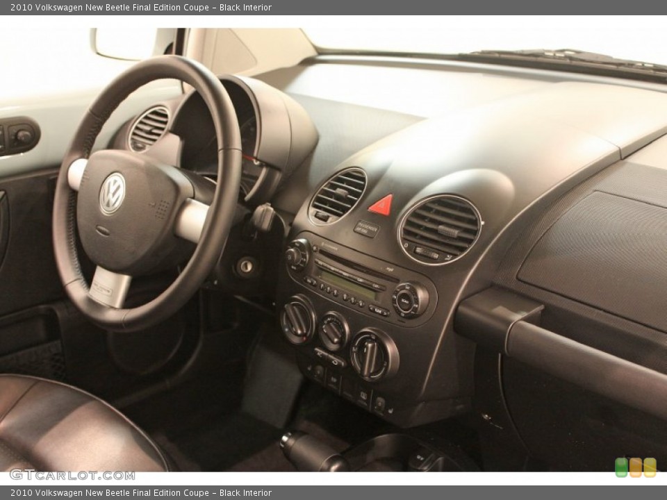 Black Interior Dashboard for the 2010 Volkswagen New Beetle Final Edition Coupe #77093532