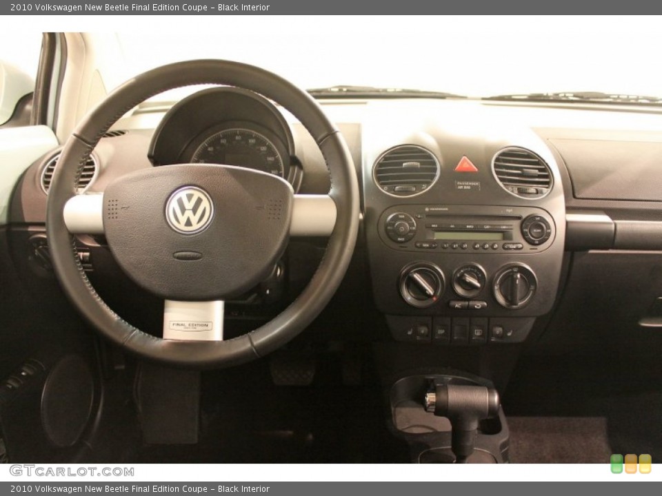 Black Interior Dashboard for the 2010 Volkswagen New Beetle Final Edition Coupe #77093603