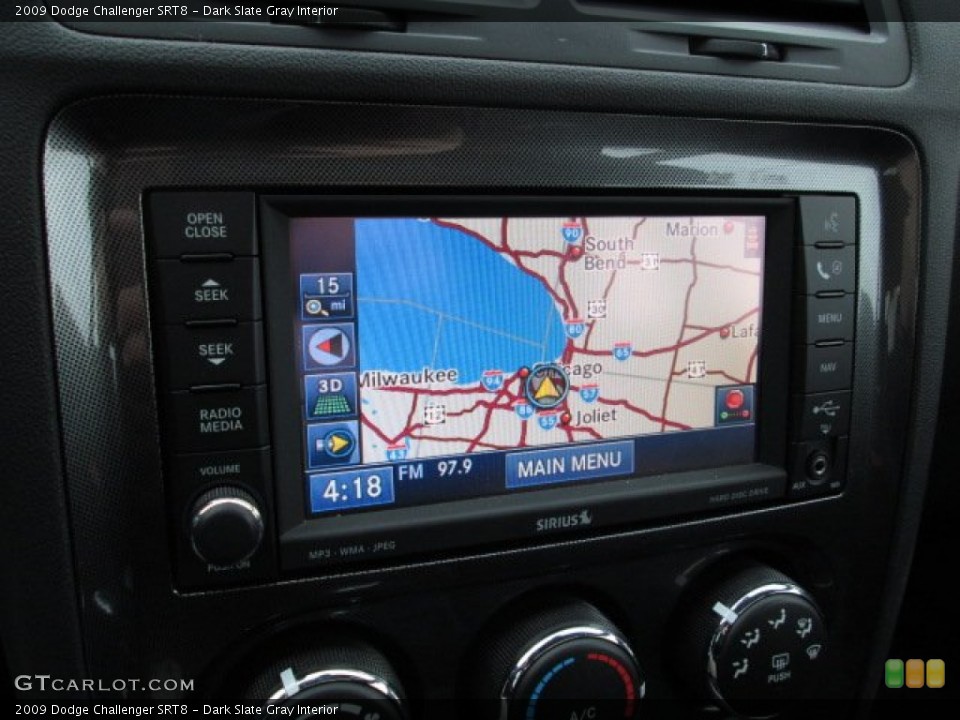 Dark Slate Gray Interior Navigation for the 2009 Dodge Challenger SRT8 #77093700