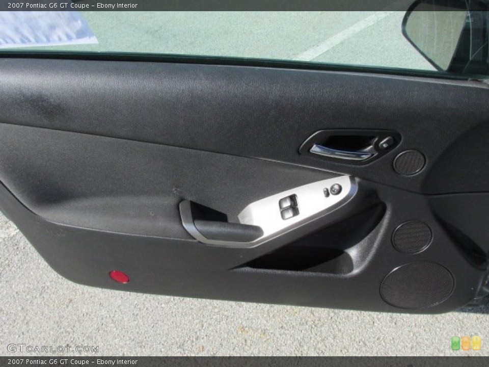 Ebony Interior Door Panel for the 2007 Pontiac G6 GT Coupe #77093807