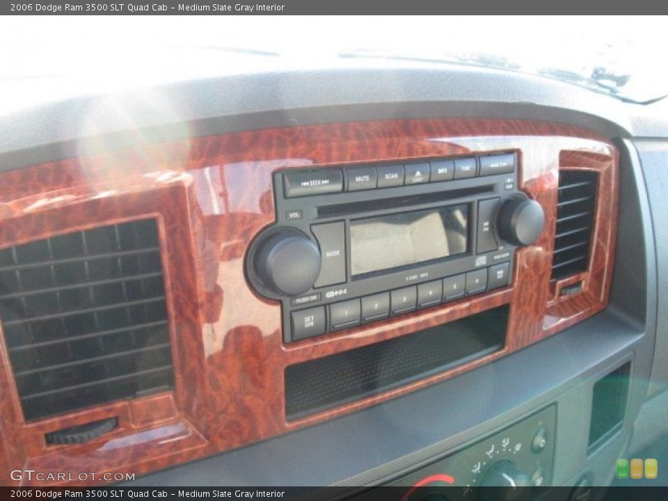 Medium Slate Gray Interior Controls for the 2006 Dodge Ram 3500 SLT Quad Cab #77093914