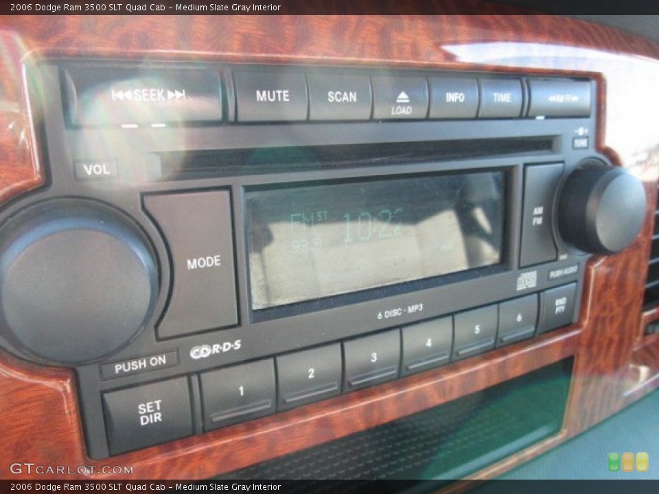 Medium Slate Gray Interior Audio System for the 2006 Dodge Ram 3500 SLT Quad Cab #77094235
