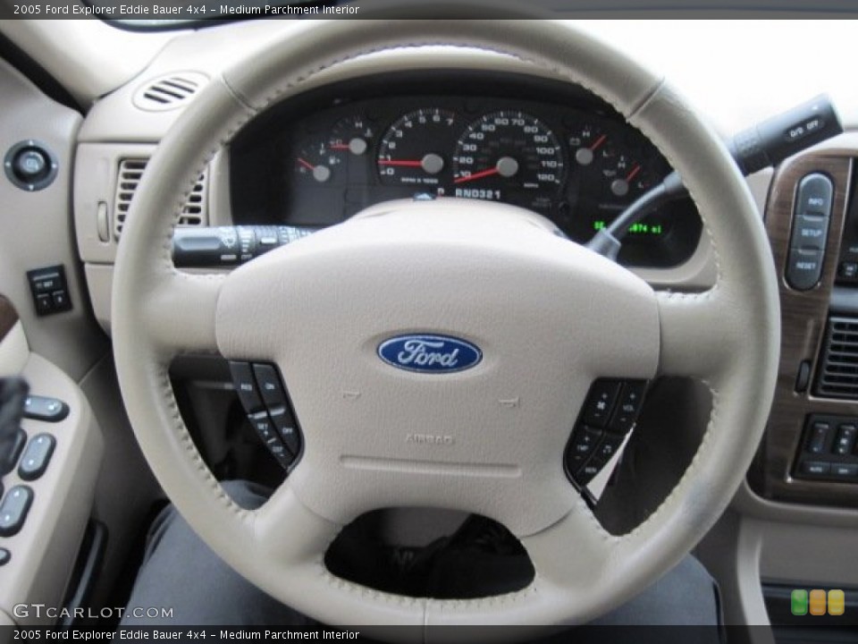 Medium Parchment Interior Steering Wheel for the 2005 Ford Explorer Eddie Bauer 4x4 #77094720