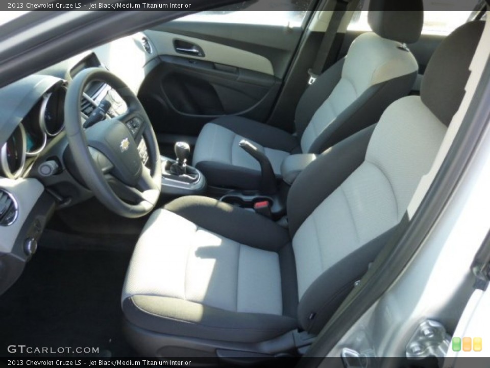 Jet Black/Medium Titanium Interior Front Seat for the 2013 Chevrolet Cruze LS #77095902