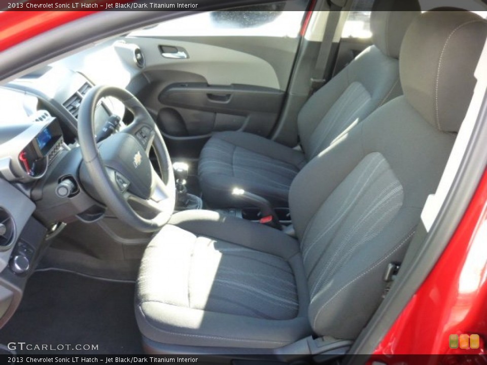 Jet Black/Dark Titanium Interior Front Seat for the 2013 Chevrolet Sonic LT Hatch #77096384