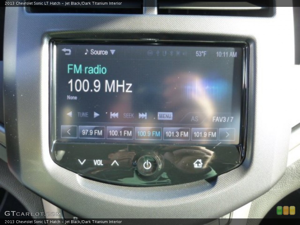 Jet Black/Dark Titanium Interior Controls for the 2013 Chevrolet Sonic LT Hatch #77096456