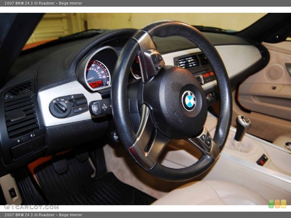 Beige Interior Steering Wheel for the 2007 BMW Z4 3.0i Roadster #77096681