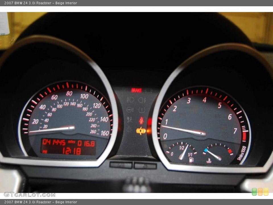 Beige Interior Gauges for the 2007 BMW Z4 3.0i Roadster #77096852