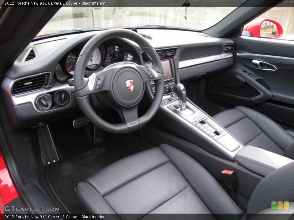 Black Interior Photo for the 2012 Porsche New 911 Carrera S Coupe #77098349