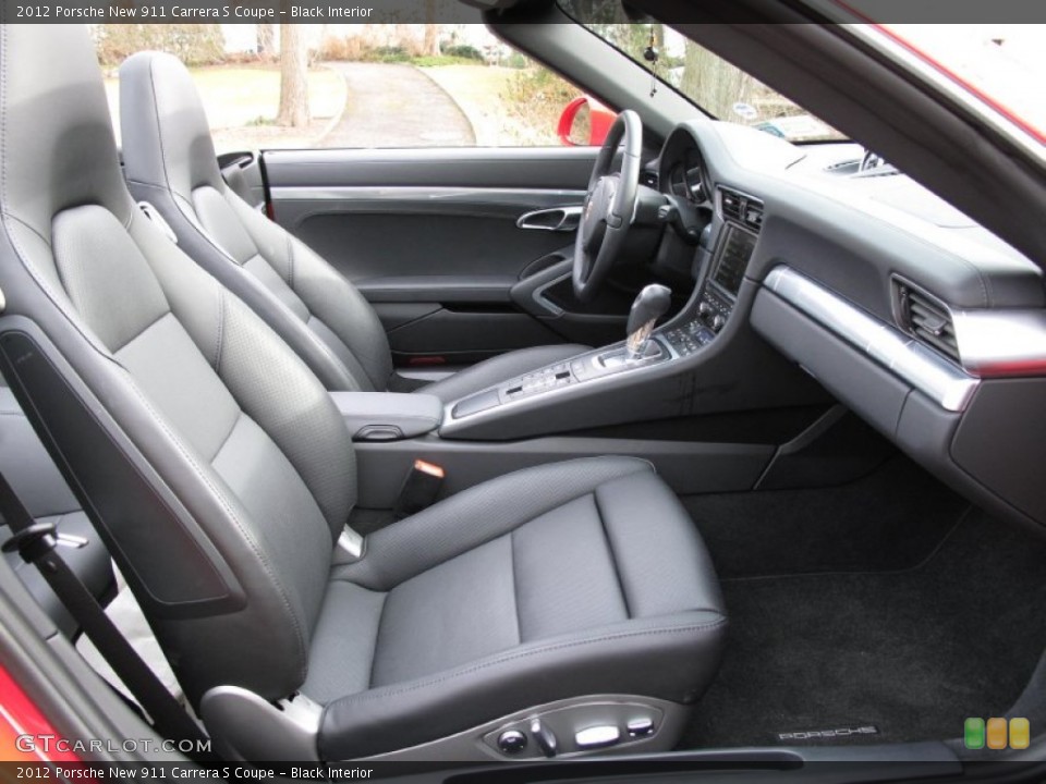 Black Interior Front Seat for the 2012 Porsche New 911 Carrera S Coupe #77098430