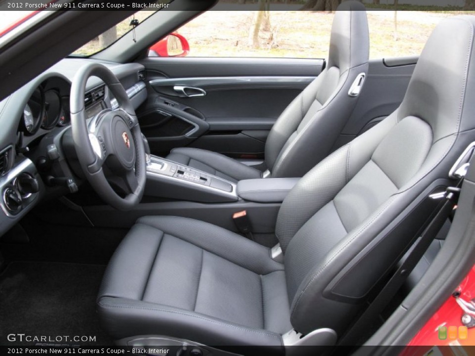 Black Interior Front Seat for the 2012 Porsche New 911 Carrera S Coupe #77098545