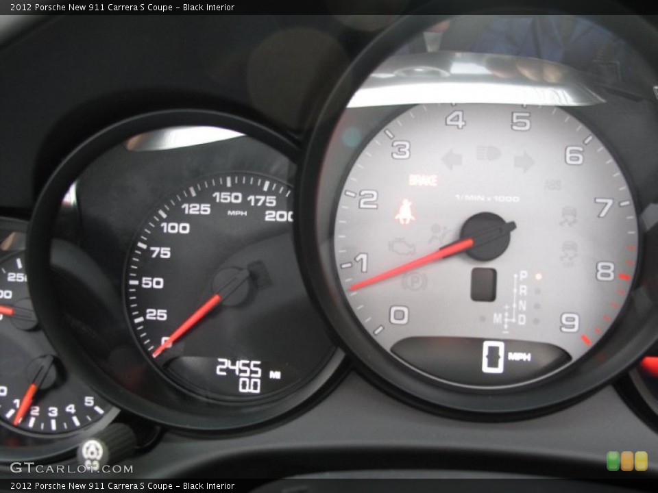 Black Interior Gauges for the 2012 Porsche New 911 Carrera S Coupe #77098564