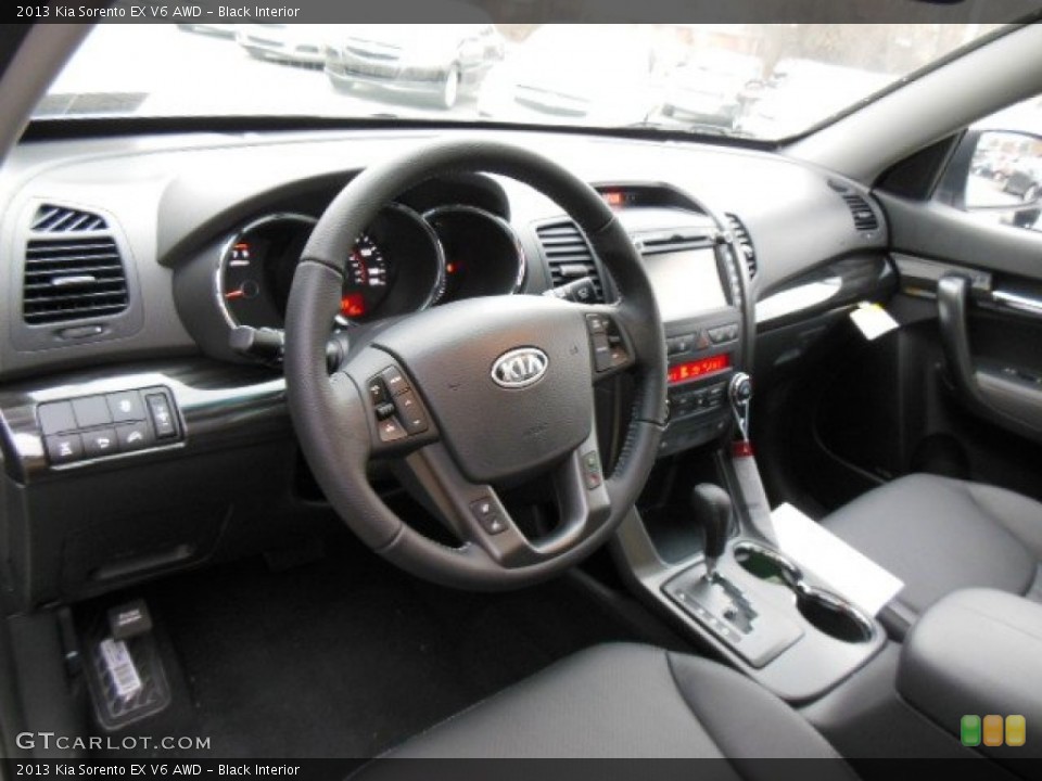 Black Interior Dashboard for the 2013 Kia Sorento EX V6 AWD #77099678