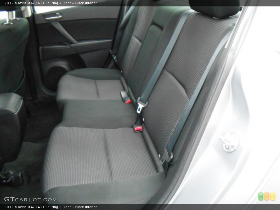 Black Interior Rear Seat for the 2012 Mazda MAZDA3 i Touring 4 Door #77099975
