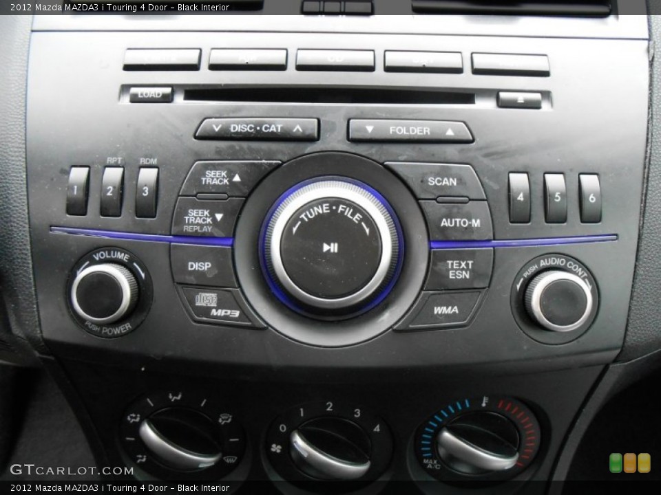 Black Interior Audio System for the 2012 Mazda MAZDA3 i Touring 4 Door #77100102