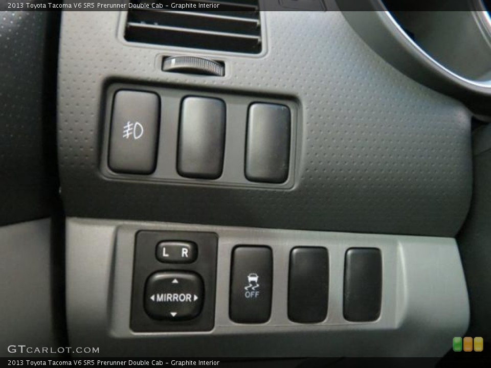 Graphite Interior Controls for the 2013 Toyota Tacoma V6 SR5 Prerunner Double Cab #77101049