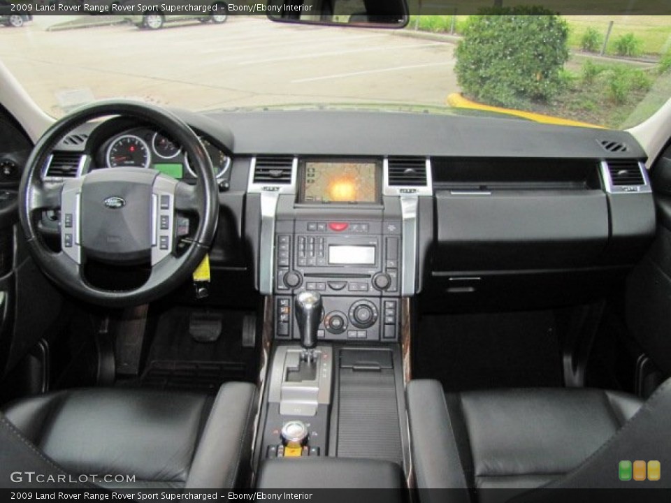 Ebony/Ebony Interior Dashboard for the 2009 Land Rover Range Rover Sport Supercharged #77102346