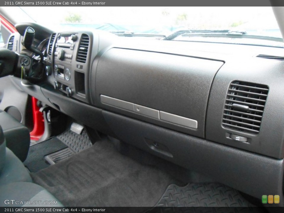 Ebony Interior Dashboard for the 2011 GMC Sierra 1500 SLE Crew Cab 4x4 #77102443