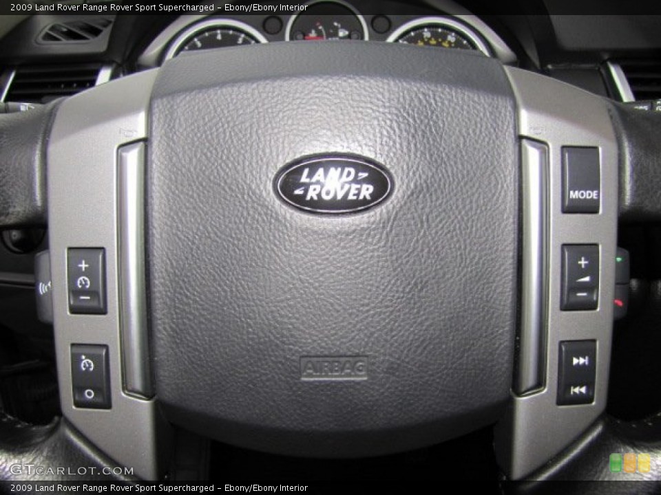Ebony/Ebony Interior Steering Wheel for the 2009 Land Rover Range Rover Sport Supercharged #77102462