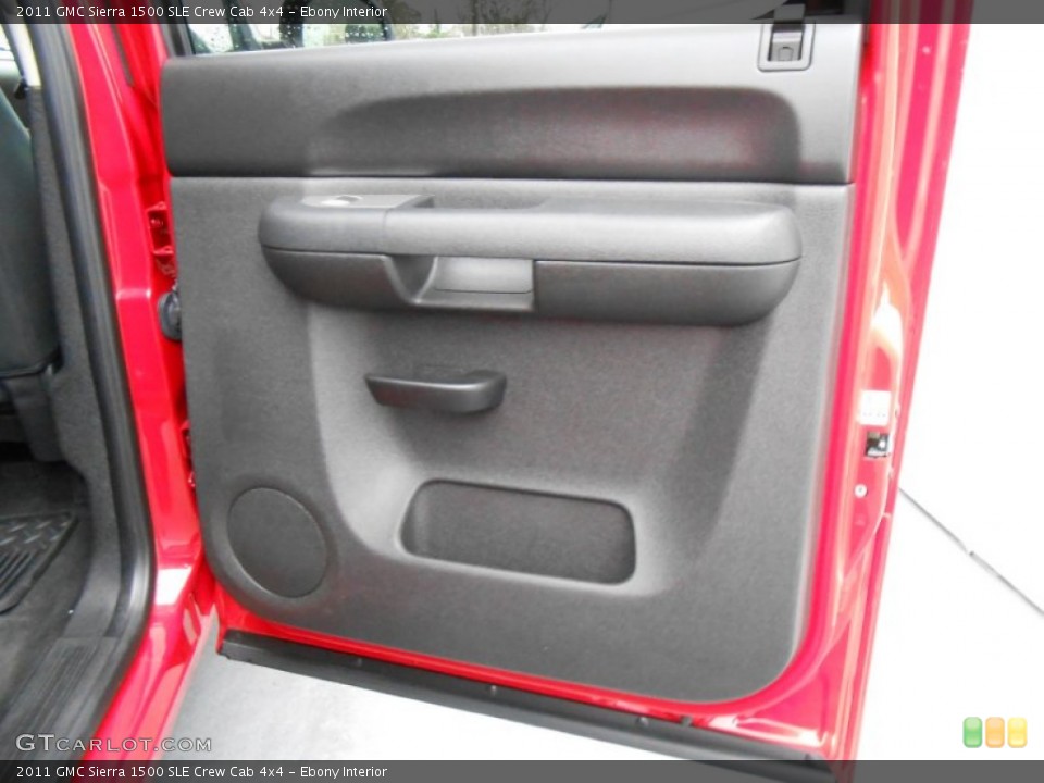 Ebony Interior Door Panel for the 2011 GMC Sierra 1500 SLE Crew Cab 4x4 #77102468