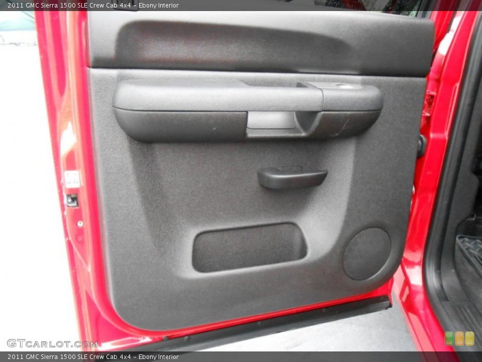 Ebony Interior Door Panel for the 2011 GMC Sierra 1500 SLE Crew Cab 4x4 #77102495