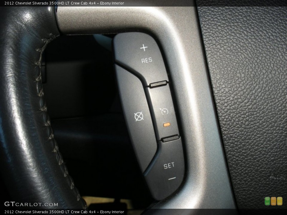 Ebony Interior Controls for the 2012 Chevrolet Silverado 3500HD LT Crew Cab 4x4 #77102516
