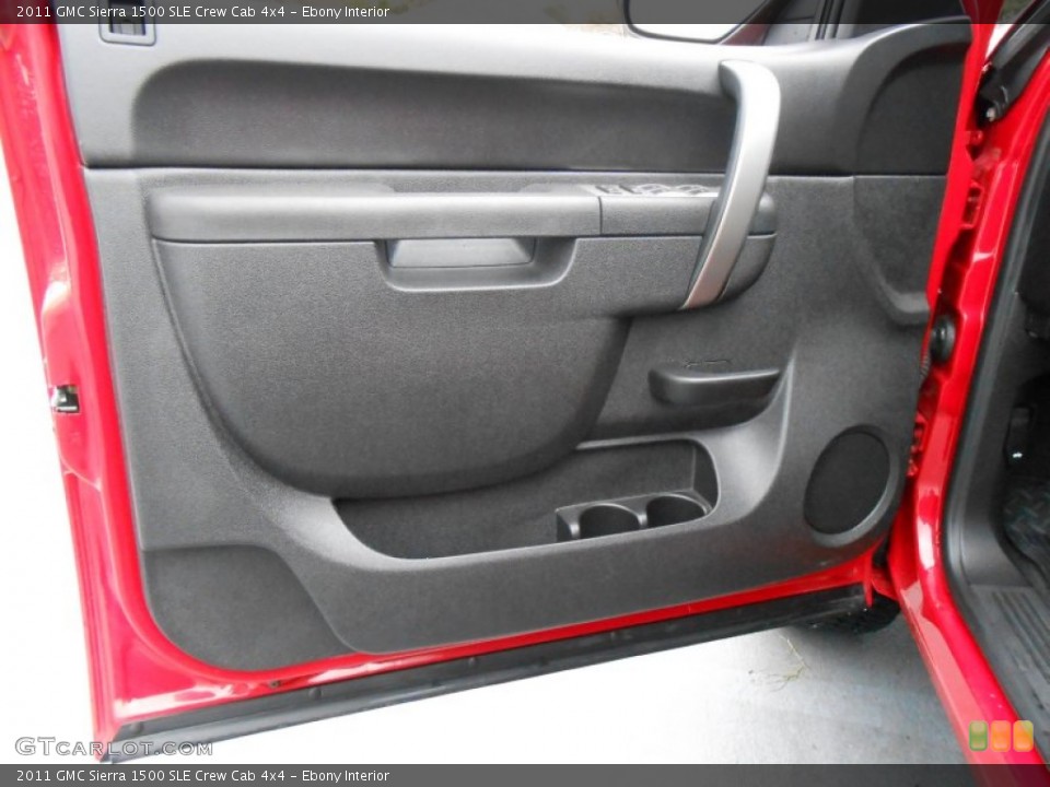 Ebony Interior Door Panel for the 2011 GMC Sierra 1500 SLE Crew Cab 4x4 #77102522