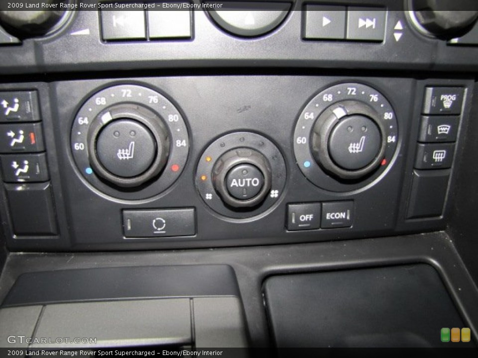 Ebony/Ebony Interior Controls for the 2009 Land Rover Range Rover Sport Supercharged #77102528