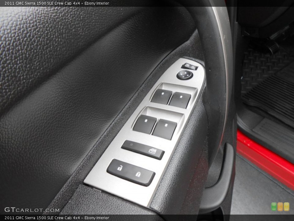 Ebony Interior Controls for the 2011 GMC Sierra 1500 SLE Crew Cab 4x4 #77102531