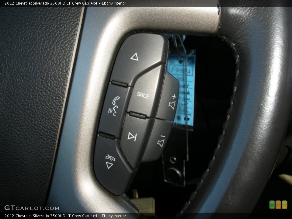 Ebony Interior Controls for the 2012 Chevrolet Silverado 3500HD LT Crew Cab 4x4 #77102536