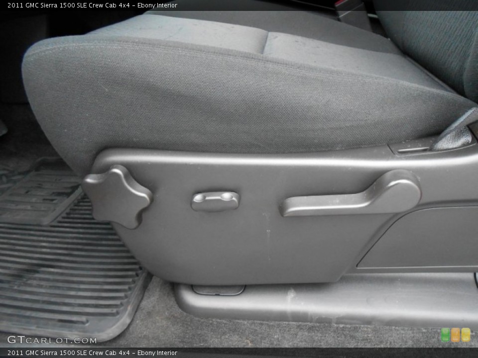 Ebony Interior Front Seat for the 2011 GMC Sierra 1500 SLE Crew Cab 4x4 #77102552