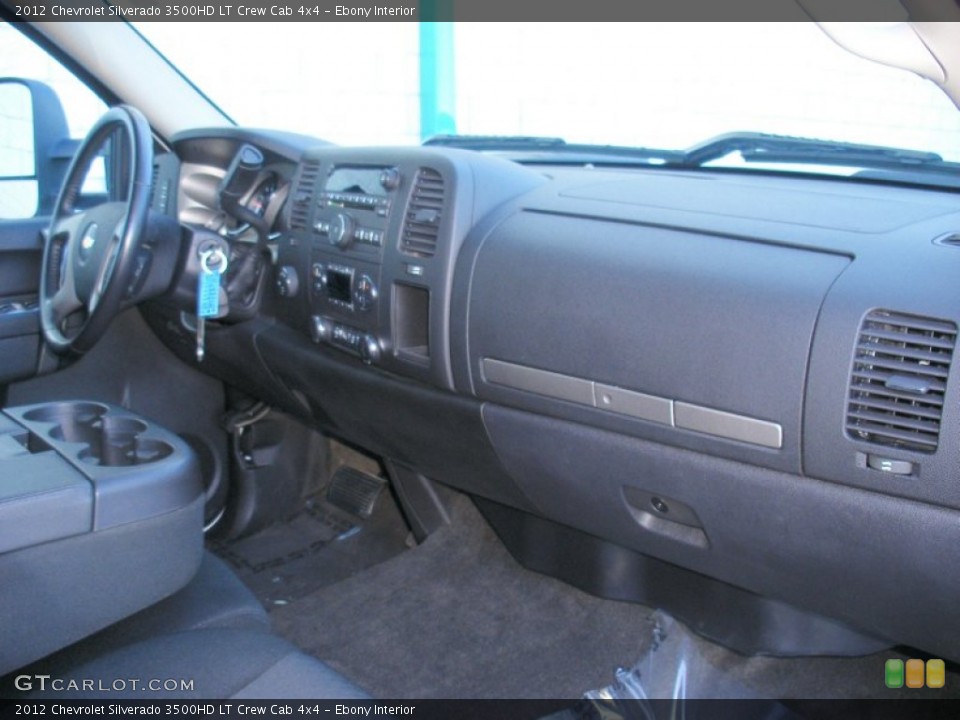 Ebony Interior Dashboard for the 2012 Chevrolet Silverado 3500HD LT Crew Cab 4x4 #77102558