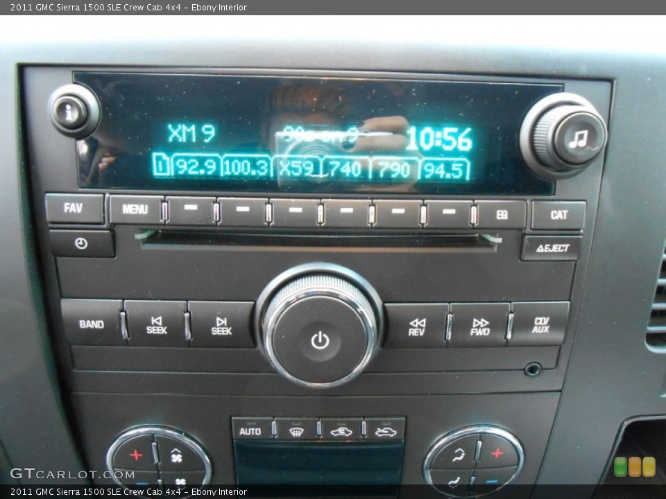 Ebony Interior Audio System for the 2011 GMC Sierra 1500 SLE Crew Cab 4x4 #77102582