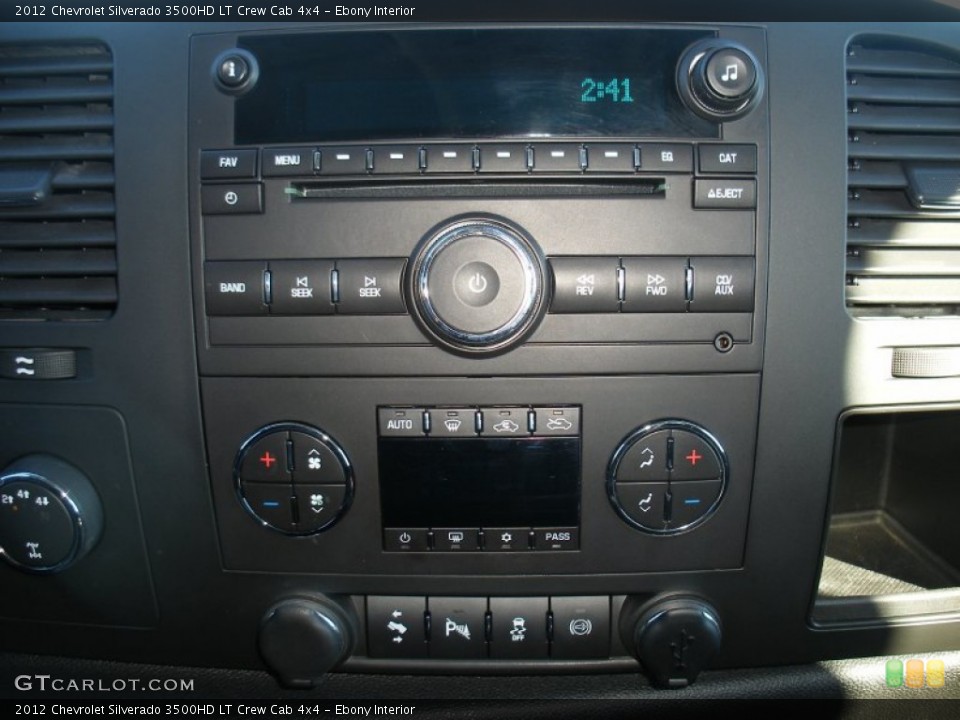 Ebony Interior Controls for the 2012 Chevrolet Silverado 3500HD LT Crew Cab 4x4 #77102591