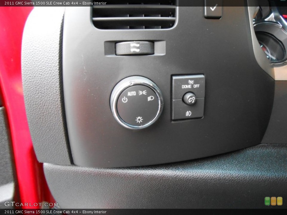 Ebony Interior Controls for the 2011 GMC Sierra 1500 SLE Crew Cab 4x4 #77102650