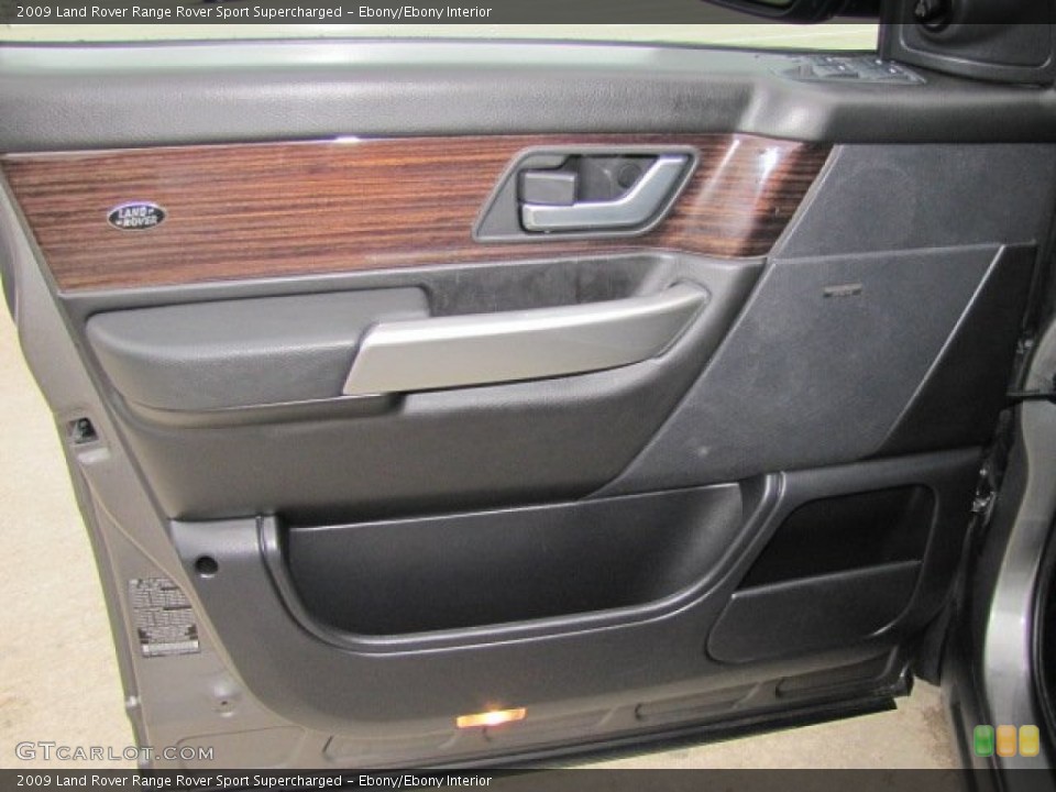 Ebony/Ebony Interior Door Panel for the 2009 Land Rover Range Rover Sport Supercharged #77102774