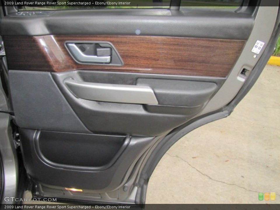 Ebony/Ebony Interior Door Panel for the 2009 Land Rover Range Rover Sport Supercharged #77102790