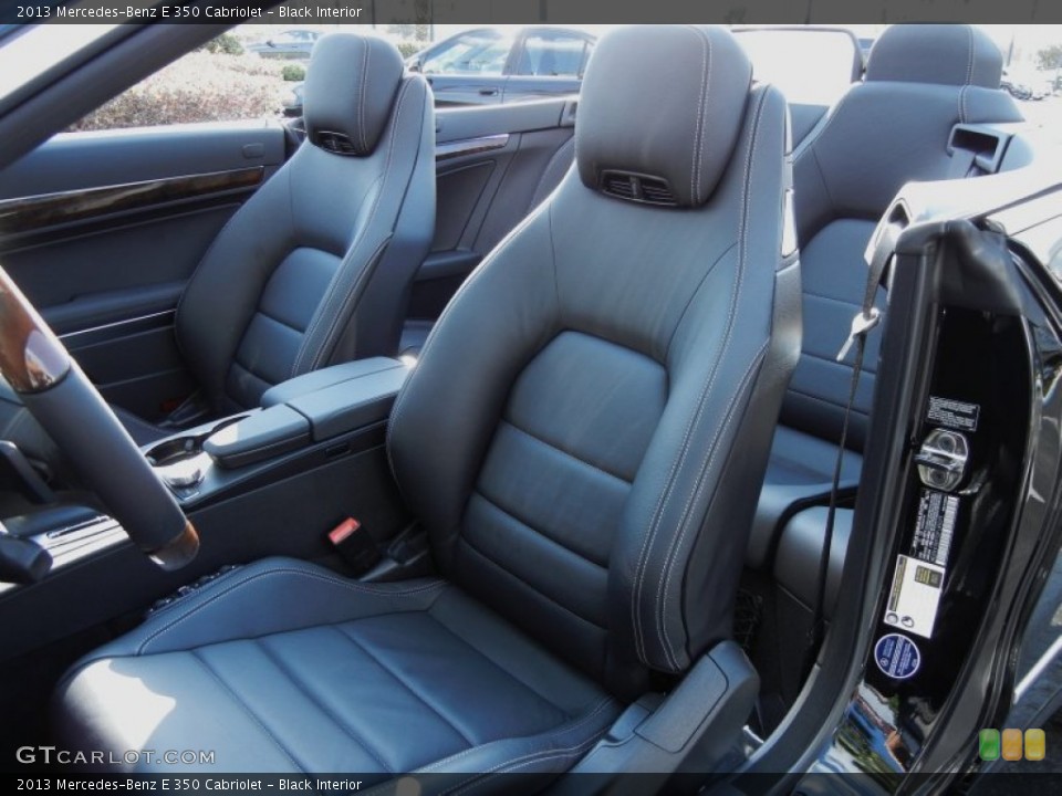 Black Interior Front Seat for the 2013 Mercedes-Benz E 350 Cabriolet #77103041