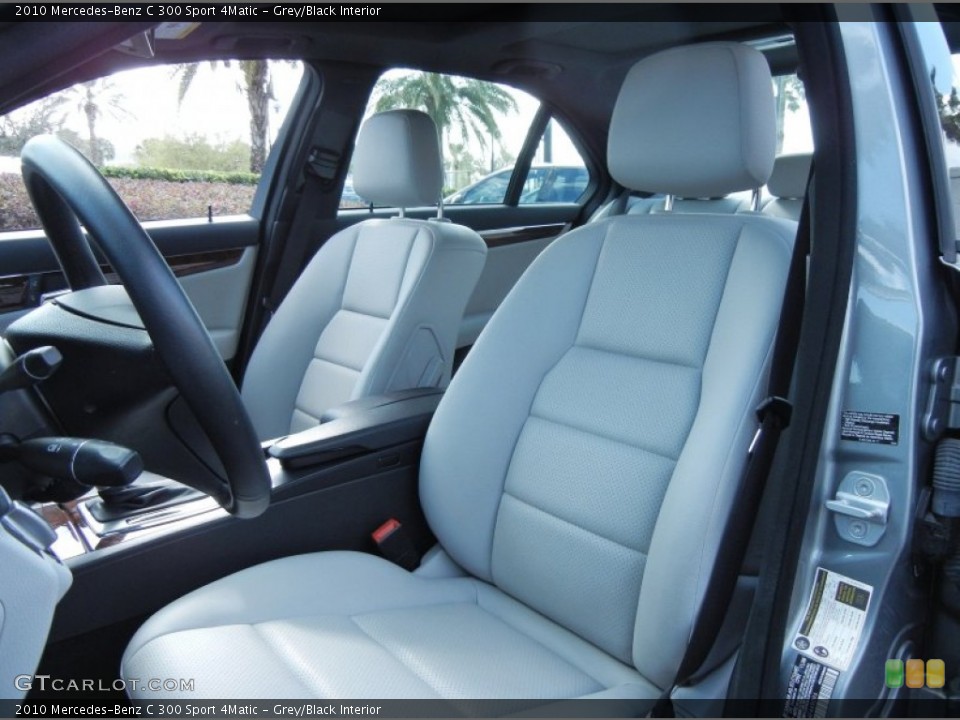 Grey/Black Interior Front Seat for the 2010 Mercedes-Benz C 300 Sport 4Matic #77103731