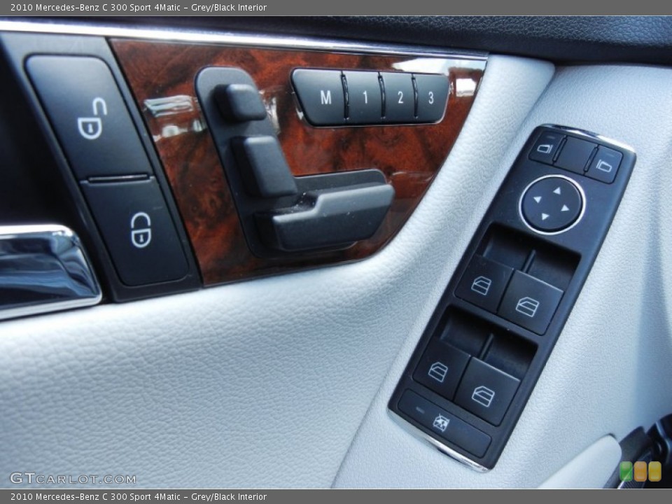Grey/Black Interior Controls for the 2010 Mercedes-Benz C 300 Sport 4Matic #77103740
