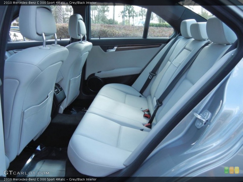 Grey/Black Interior Rear Seat for the 2010 Mercedes-Benz C 300 Sport 4Matic #77103749