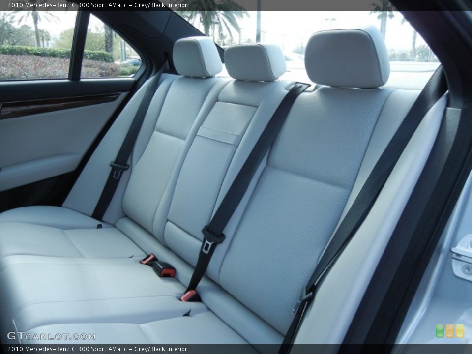 Grey/Black Interior Rear Seat for the 2010 Mercedes-Benz C 300 Sport 4Matic #77103758