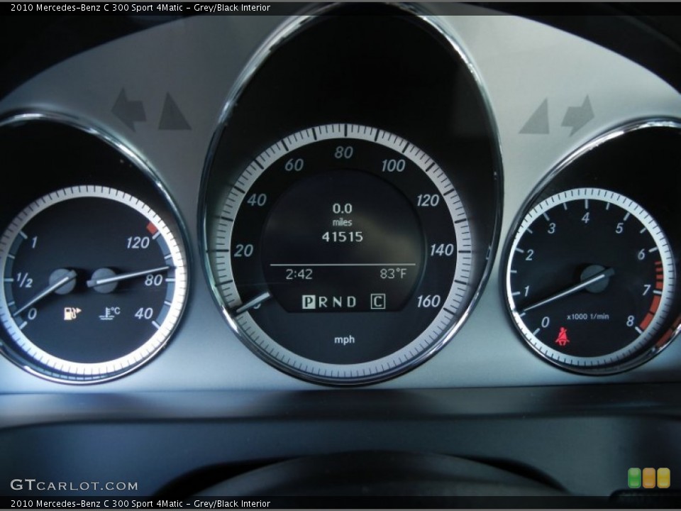 Grey/Black Interior Gauges for the 2010 Mercedes-Benz C 300 Sport 4Matic #77103806