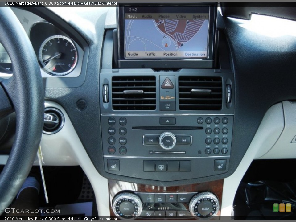 Grey/Black Interior Controls for the 2010 Mercedes-Benz C 300 Sport 4Matic #77103817