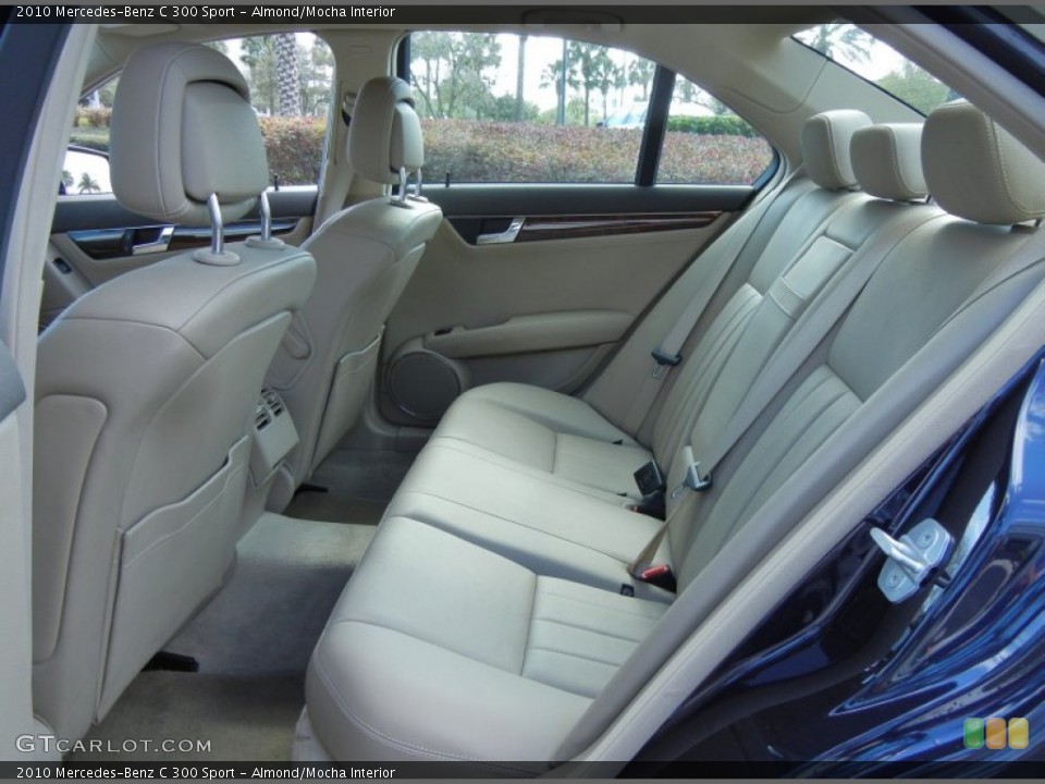 Almond/Mocha Interior Rear Seat for the 2010 Mercedes-Benz C 300 Sport #77103997