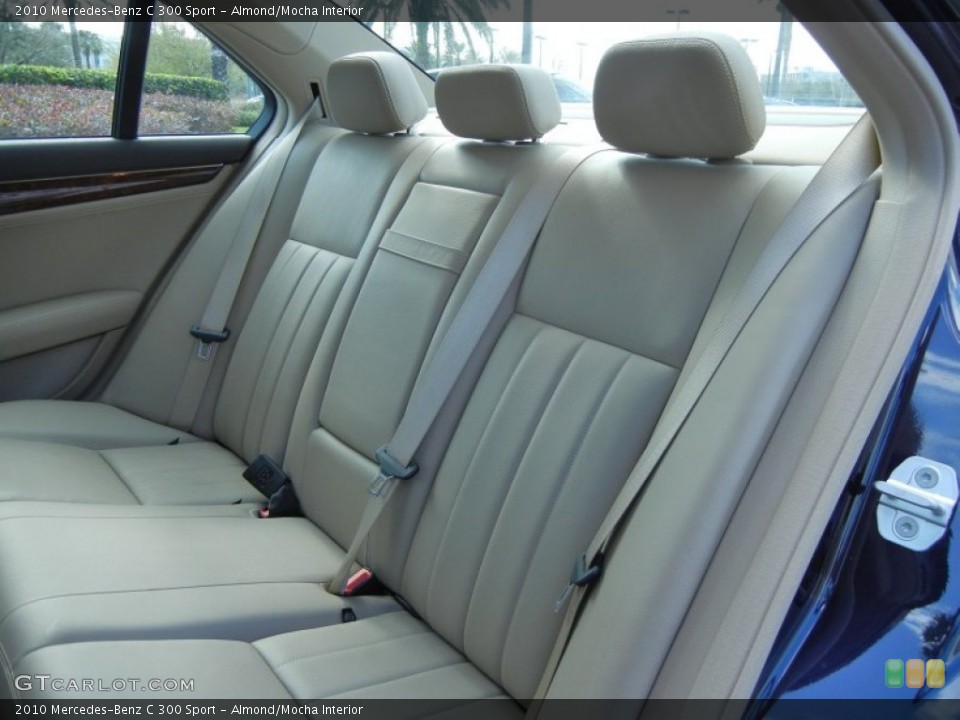 Almond/Mocha Interior Rear Seat for the 2010 Mercedes-Benz C 300 Sport #77104004