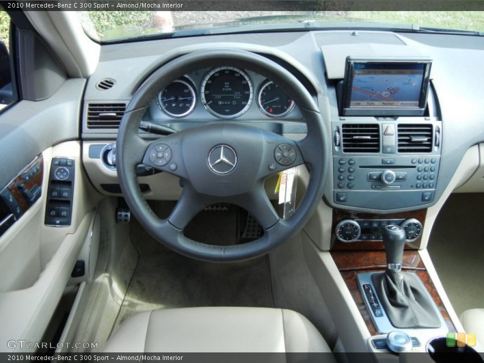 Almond/Mocha Interior Steering Wheel for the 2010 Mercedes-Benz C 300 Sport #77104052